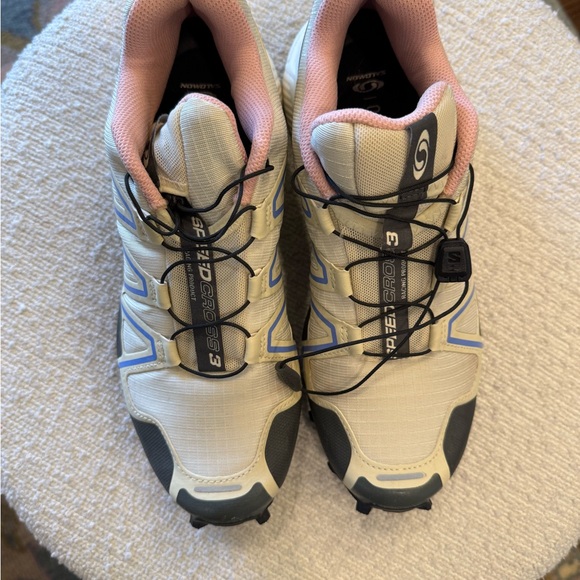 Salomon Shoes - Salomon Speedcross 3 Beige and Black Trail Shoes